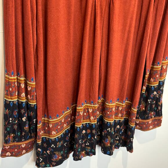 Soft Surroundings Burnt Orange Jersey Knit Tunic Top - size Large - Picture 3 of 6